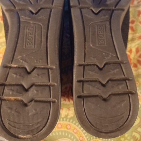 Bobs by Skechers Memory Foam 8 38 black flats loafers shoes - Picture 5 of 6